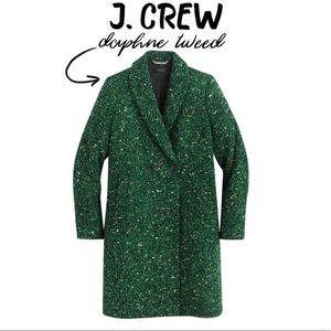 NWT JCREW DAPHNE TOPCOAT IN ITALIAN TWEED - 00P.